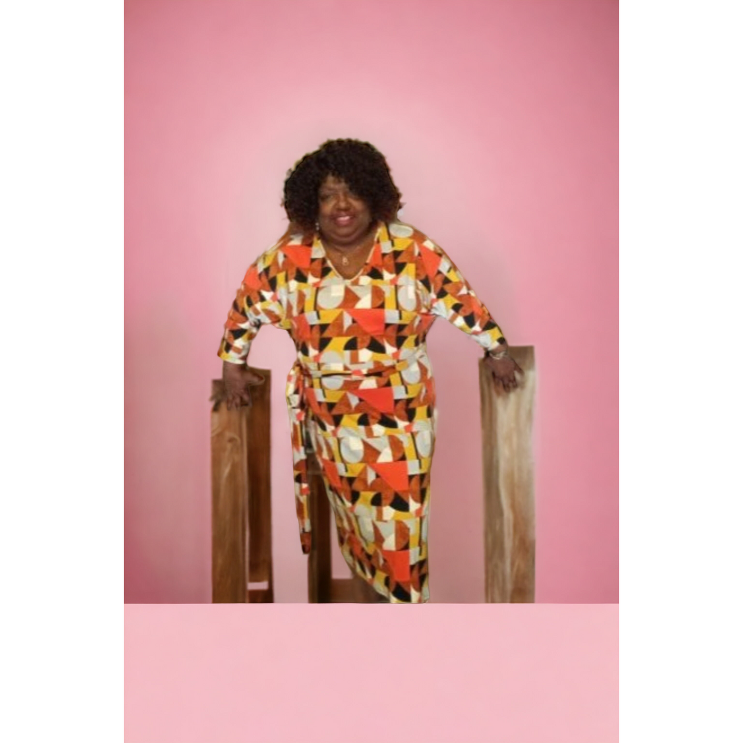 Multi Color African Print Fall Dress
