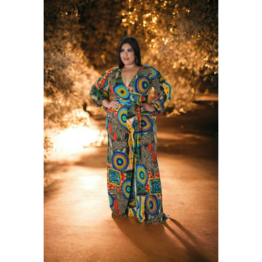 Uniqua African Print Jumpsuit
