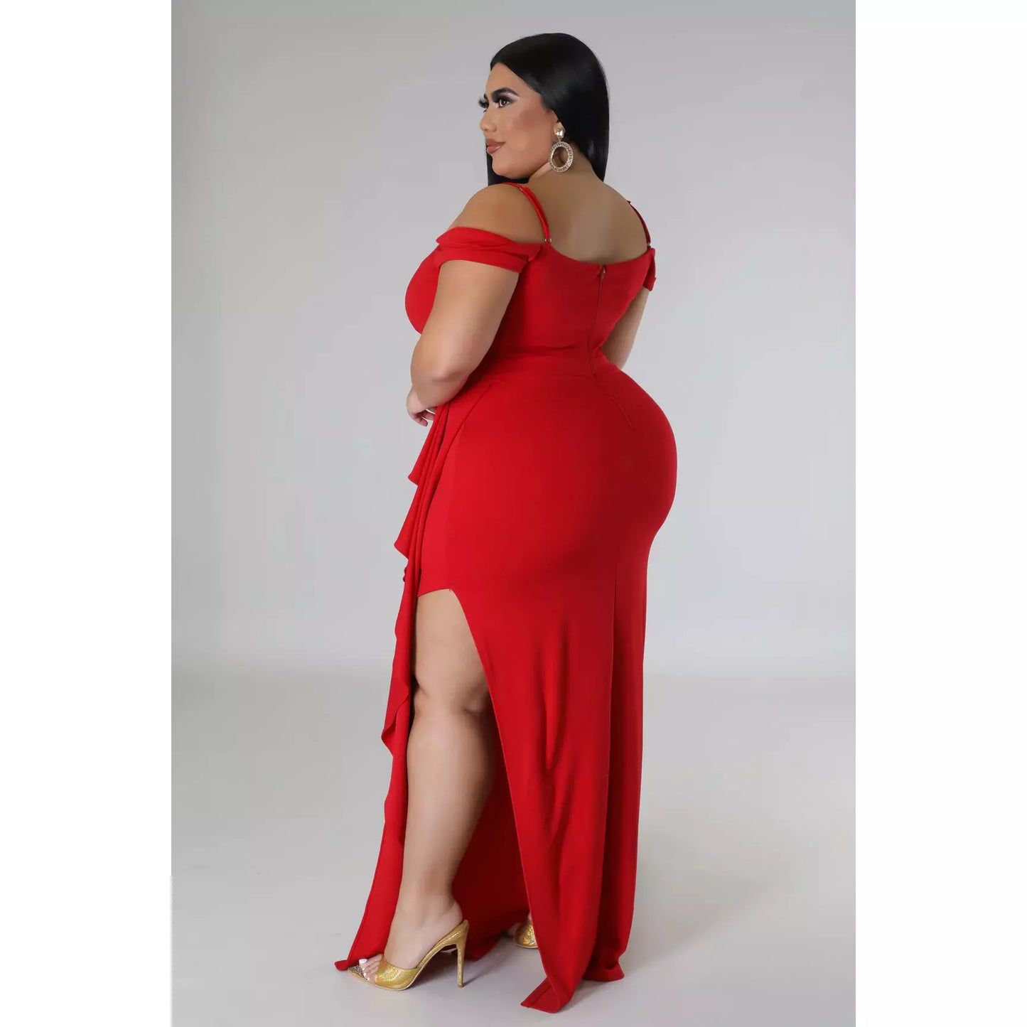 Sade Off-Shoulder Red Dress
